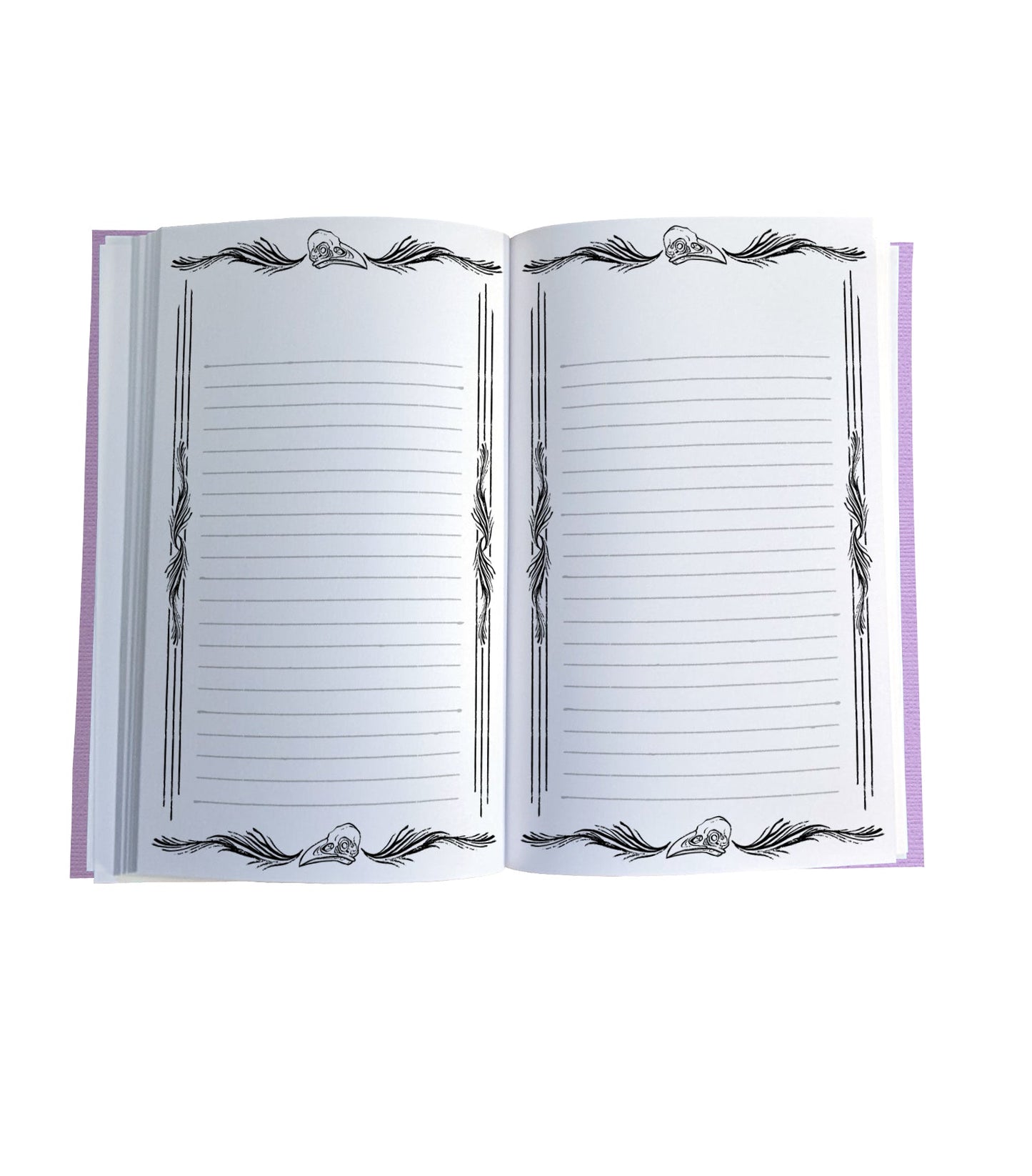 Wood Snake Magnetic Wooden Journal, Purple & Dark Purple