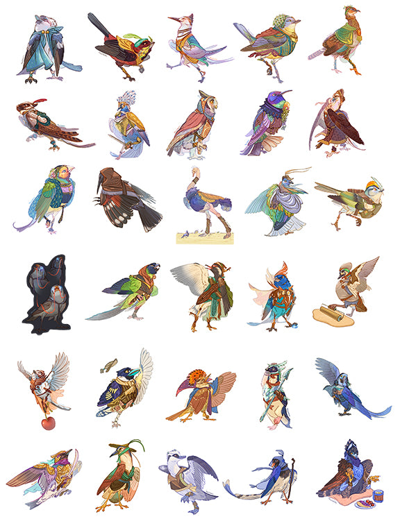 Mystery 2" Sticker Pack, Birbfest 2023 (10 pack)