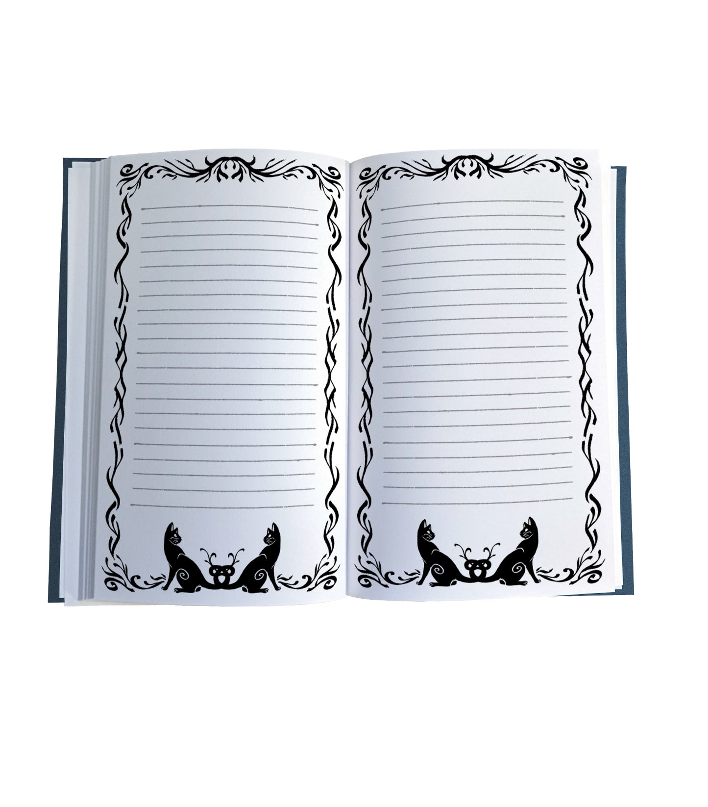 Heron Fencer Magnetic Wooden Journal, Green & Teal