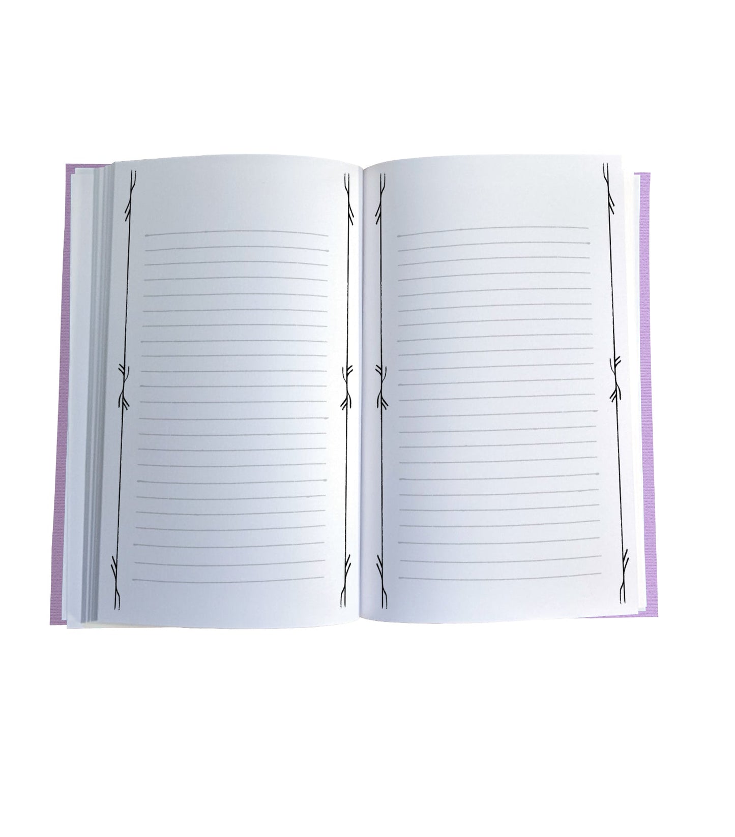 Wood Snake Magnetic Wooden Journal, Purple & Dark Purple