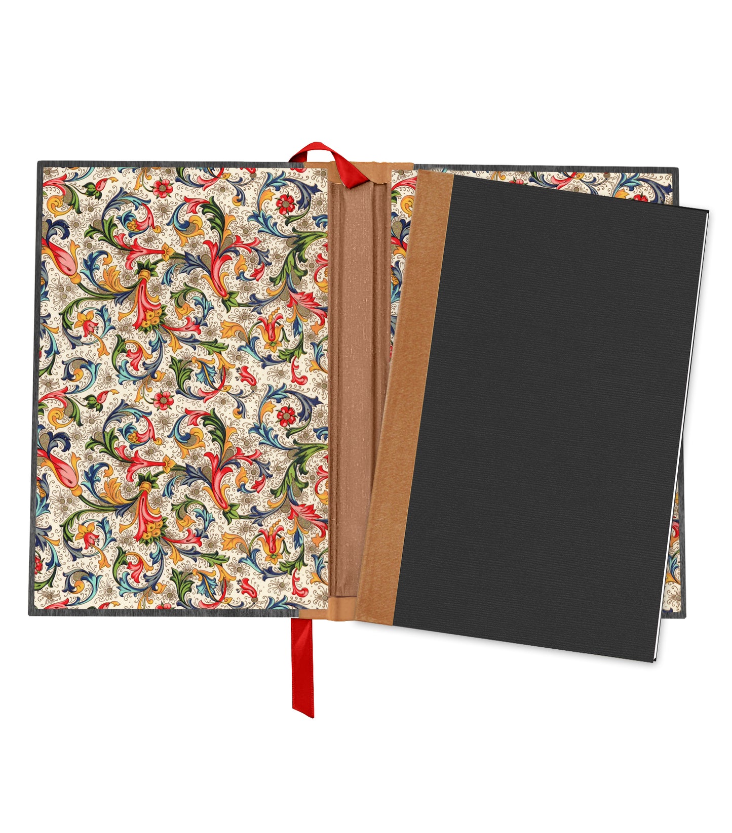 Dancing Fox Magnetic Wooden Journal, Black & Cream