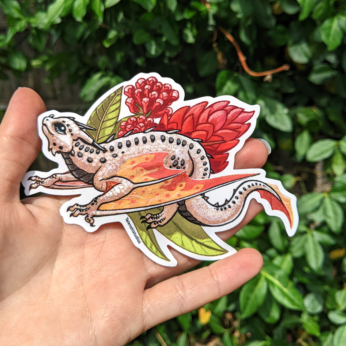 Fire Wyvern 3.5" Vinyl Sticker
