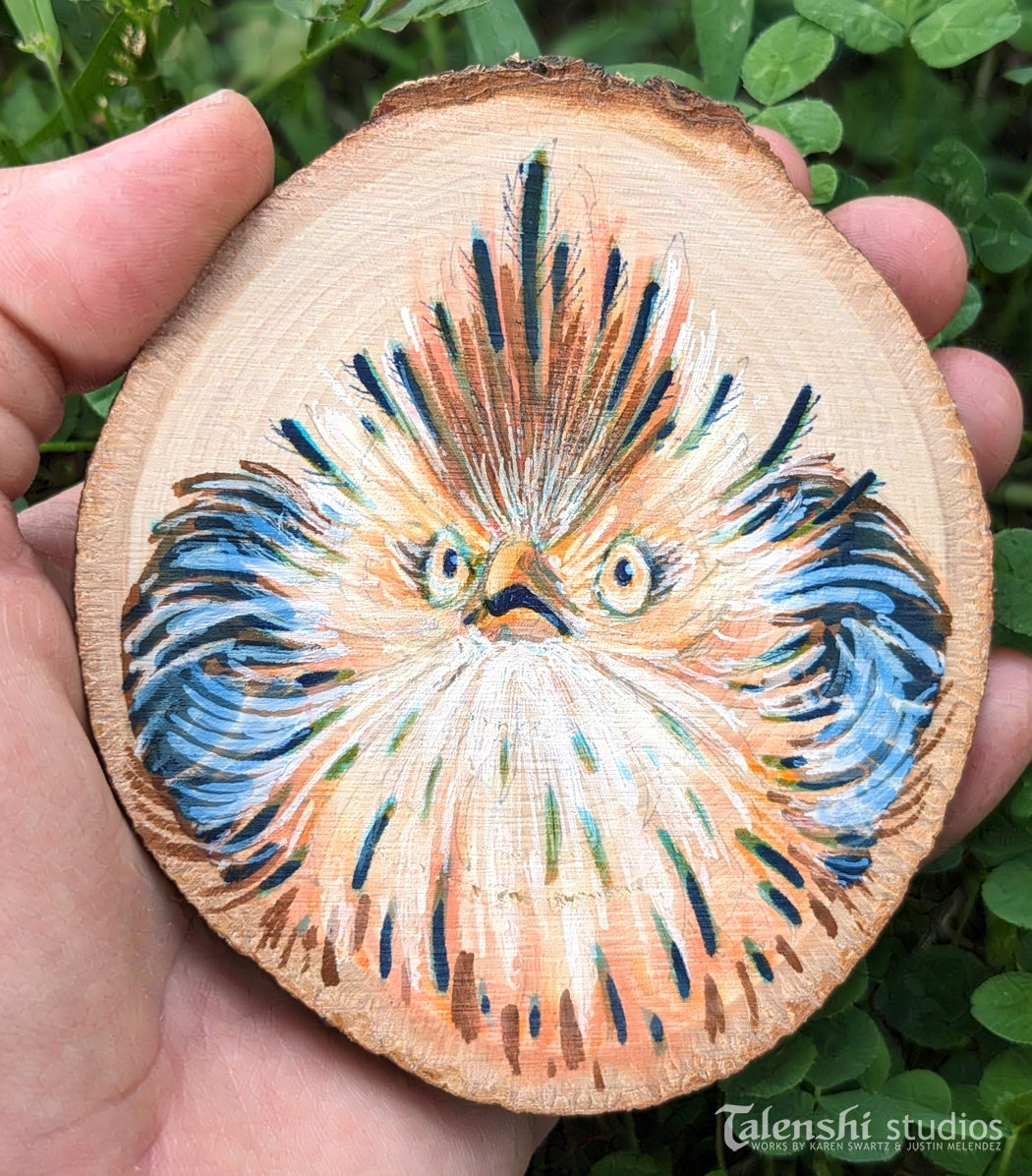 Essence of Startle, Original Artwork on Wood by Talenshi