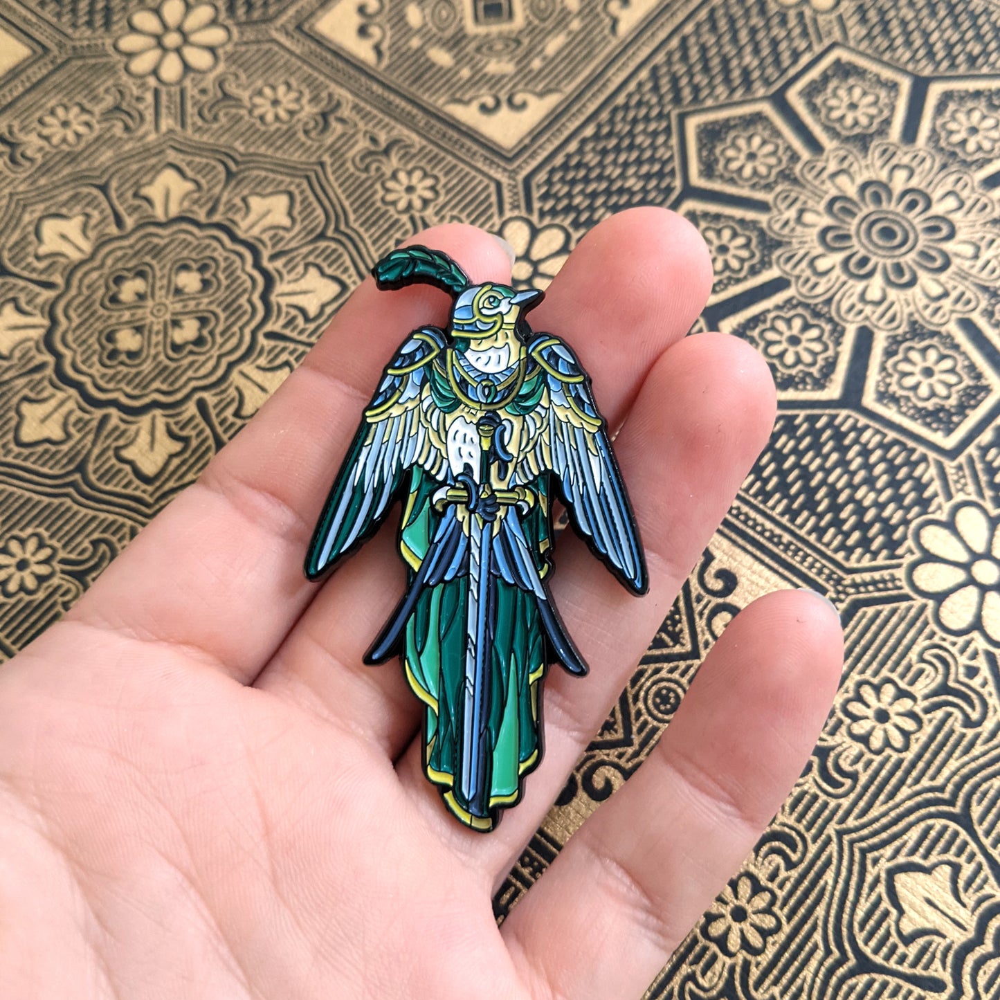 King's Knight, Swallow - Soft Enamel Pin