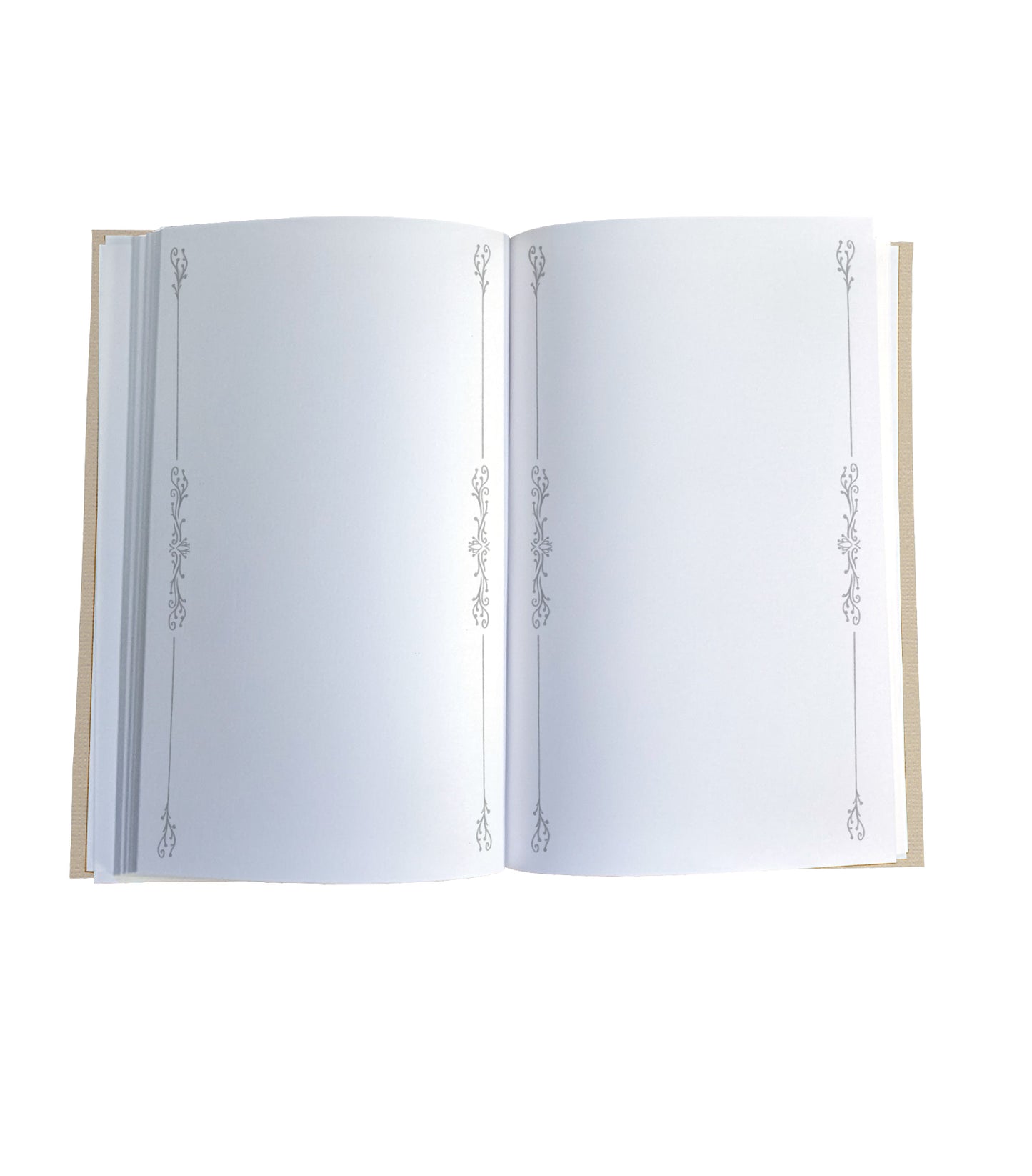 Filigree Bordered Blank Magnetic Journal Refill (2 sizes)