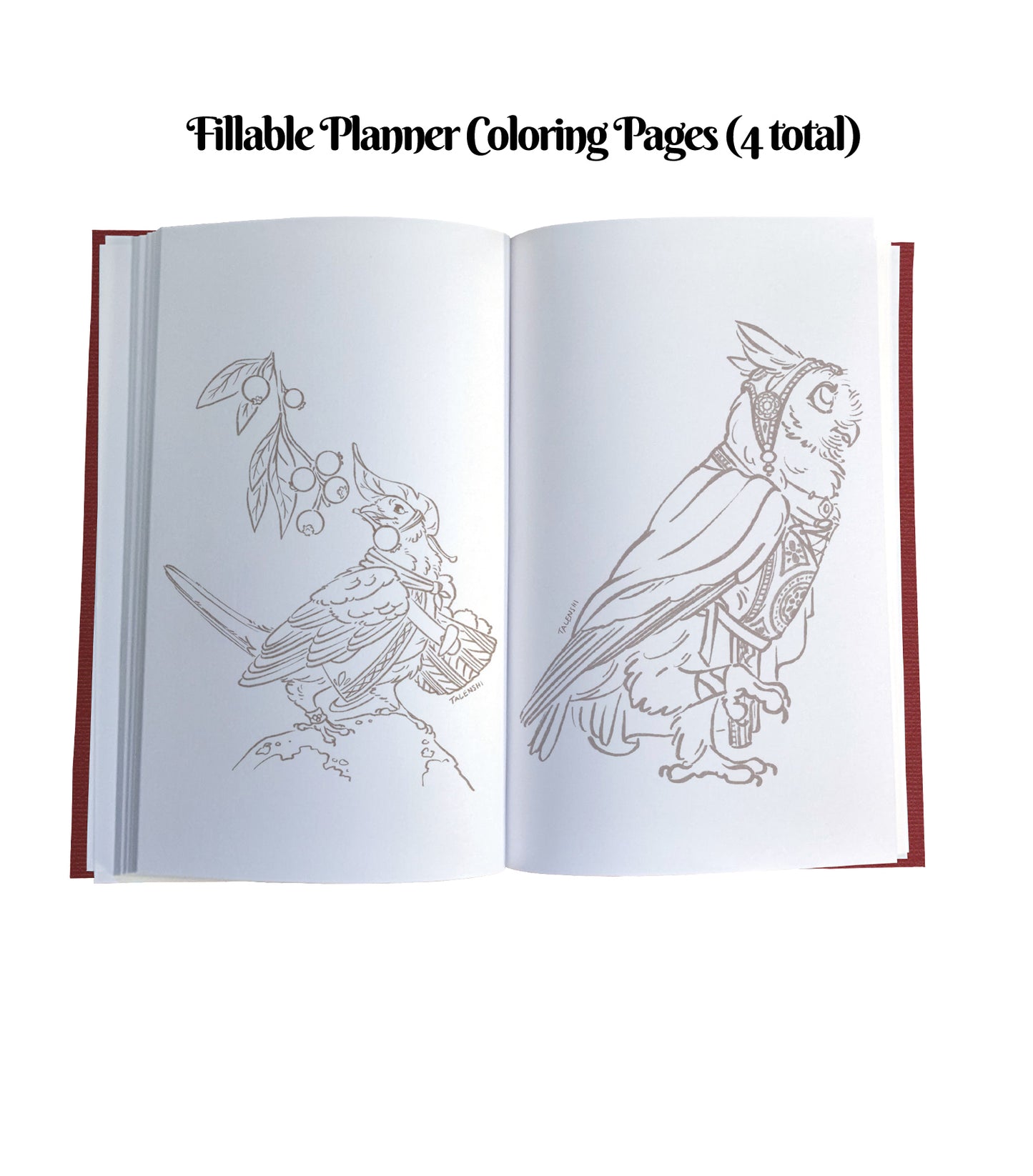 The King Cuckoo Magnetic Wooden Journal, Red & Brown