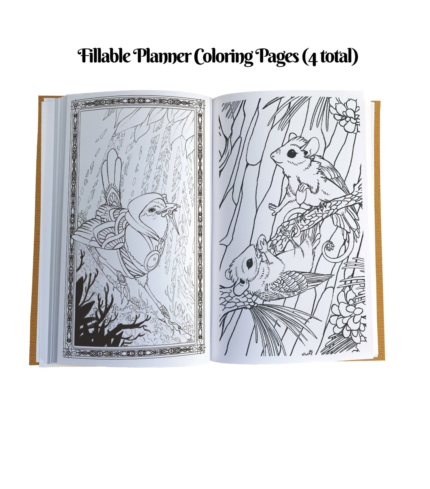 Daydreaming Bunny Magnetic Wooden Journal, Honey & Berry