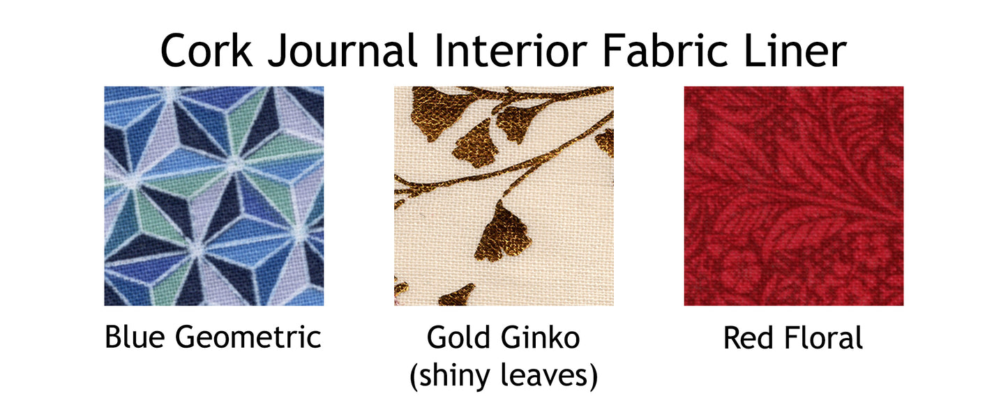 Upgrade: Make my journal cover with Brown Cork Fabric