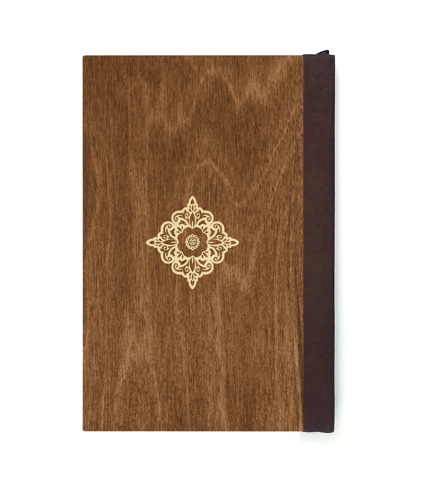 Unicorn & Foal Magnetic Wooden Journal, Brown & Ivory