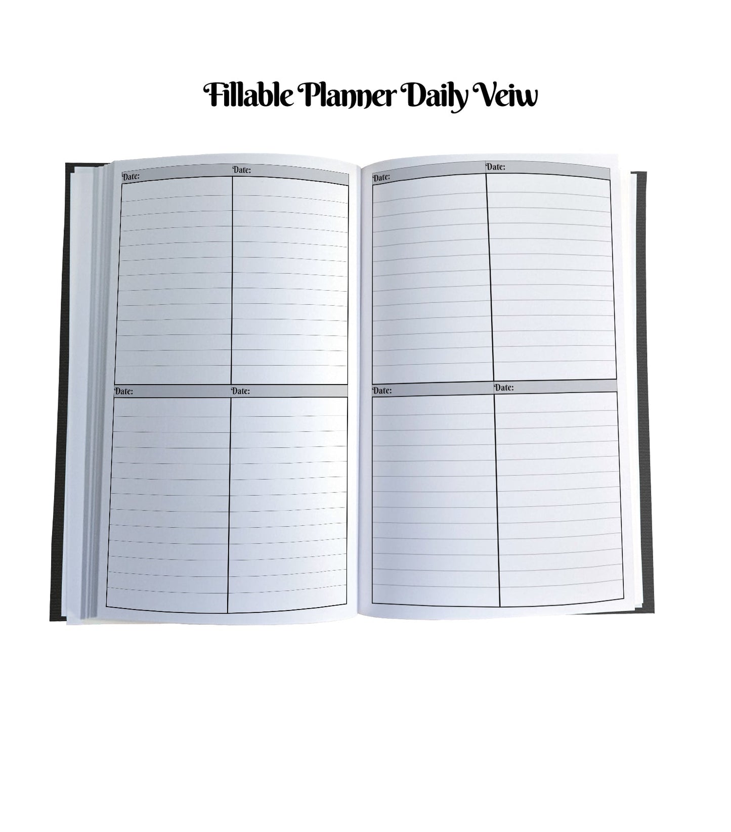Hornbill General Magnetic Wooden Journal, Black & Cream
