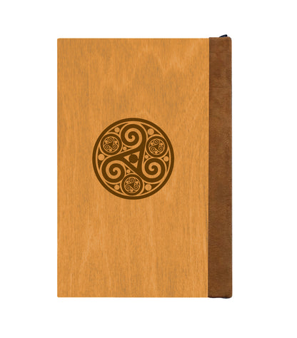 Aurora Bears Magnetic Wooden Journal, Honey & Tan