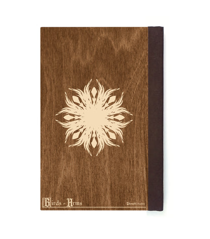 City Guard Owl Magnetic Wooden Journal, Brown & Cream