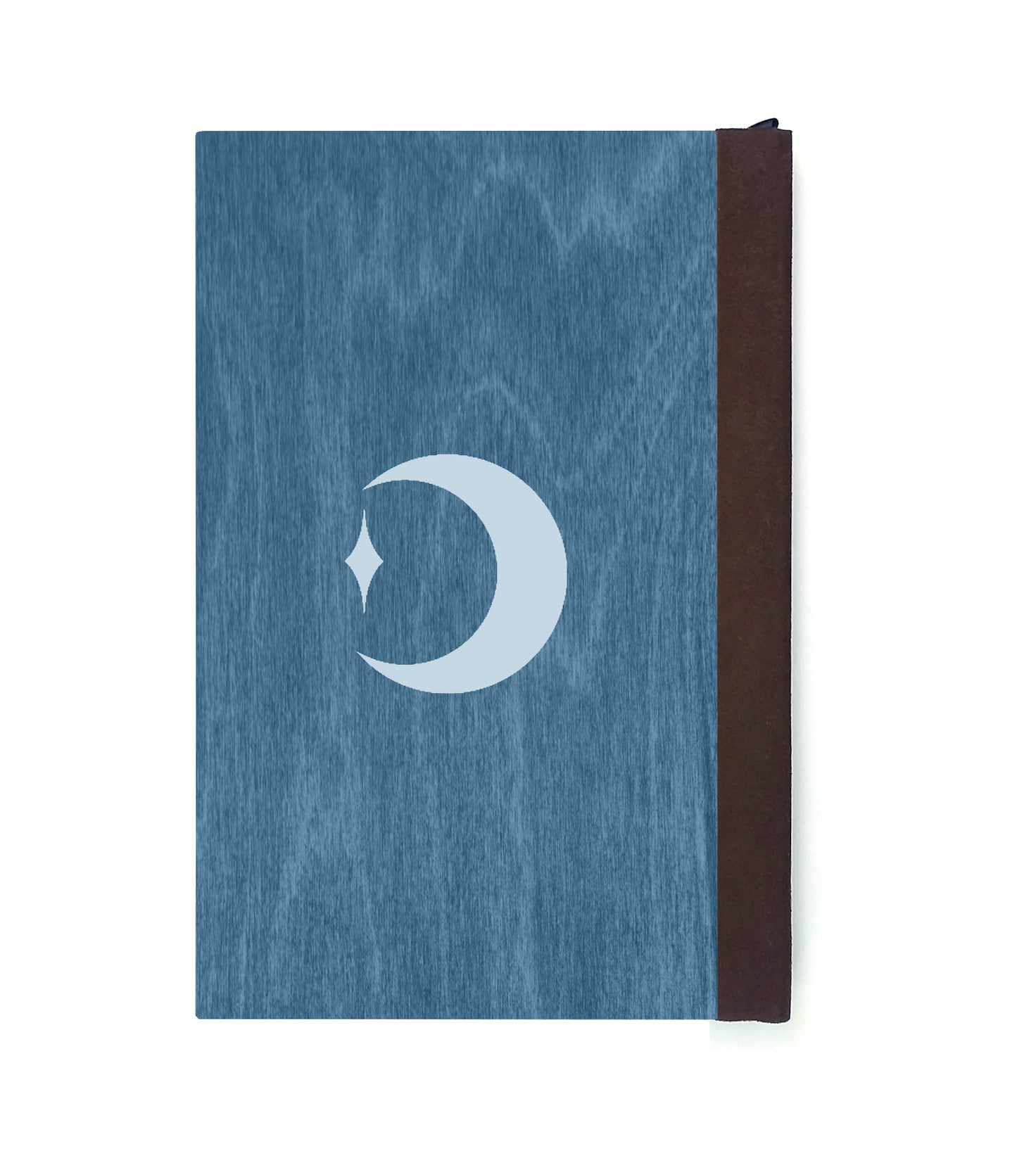 Forest Prince Magnetic Wooden Journal, Blue & Gray