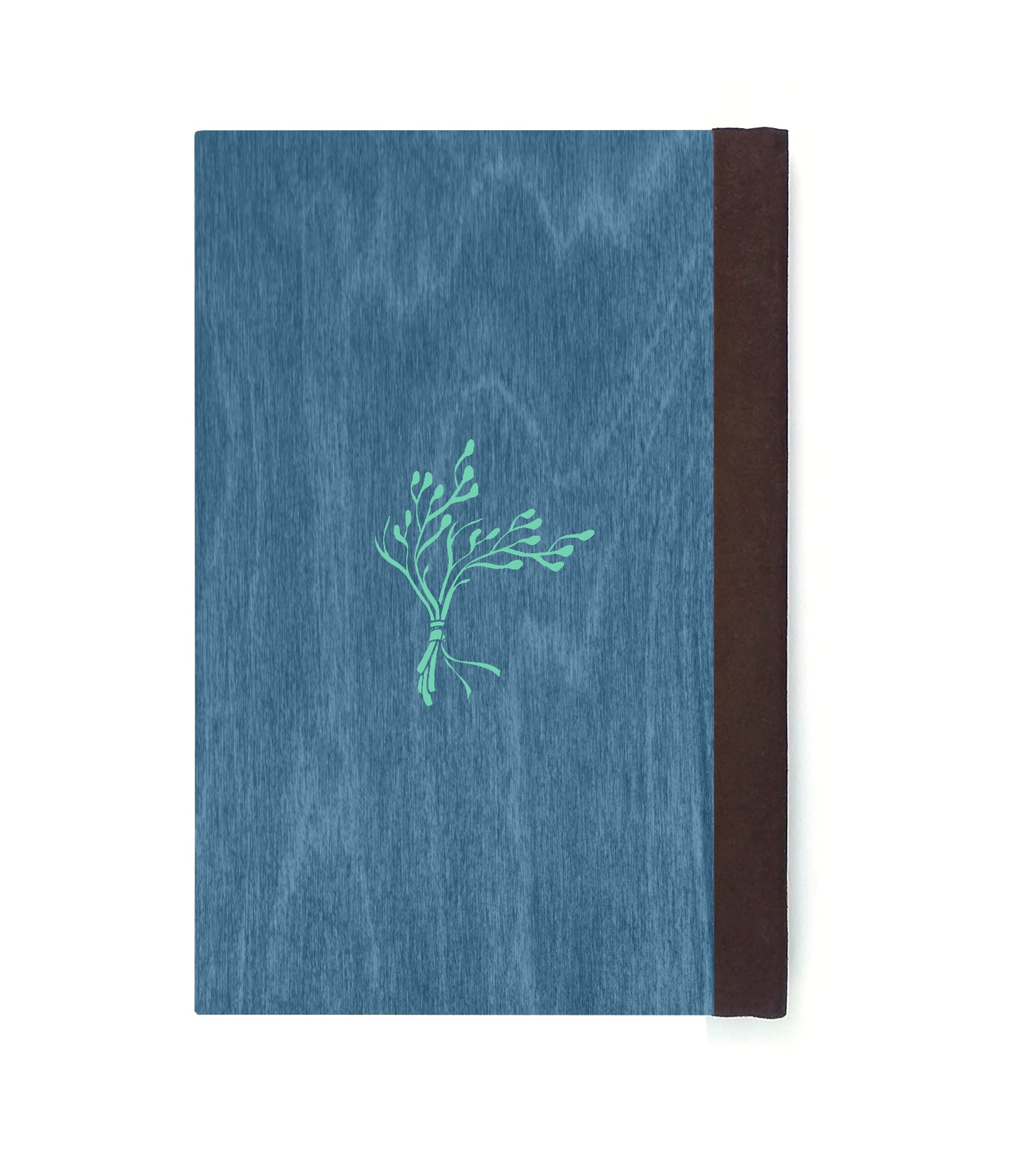 Enchanted Key Magnetic Wooden Journal, Blue & Navy