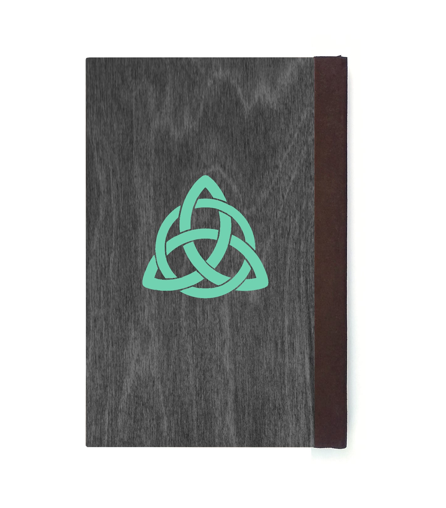 Diving Polar Bear Magnetic Wooden Journal, Black & Teal