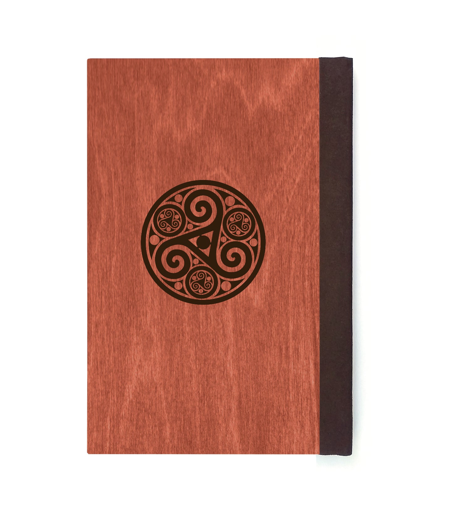 Assassin Wren Magnetic Wooden Journal, Red & Brown