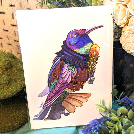 Ecuadorian Hill-Star - Blank Folded Greeting Card