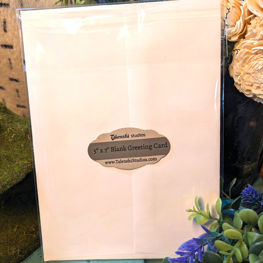 Ecuadorian Hill-Star - Blank Folded Greeting Card