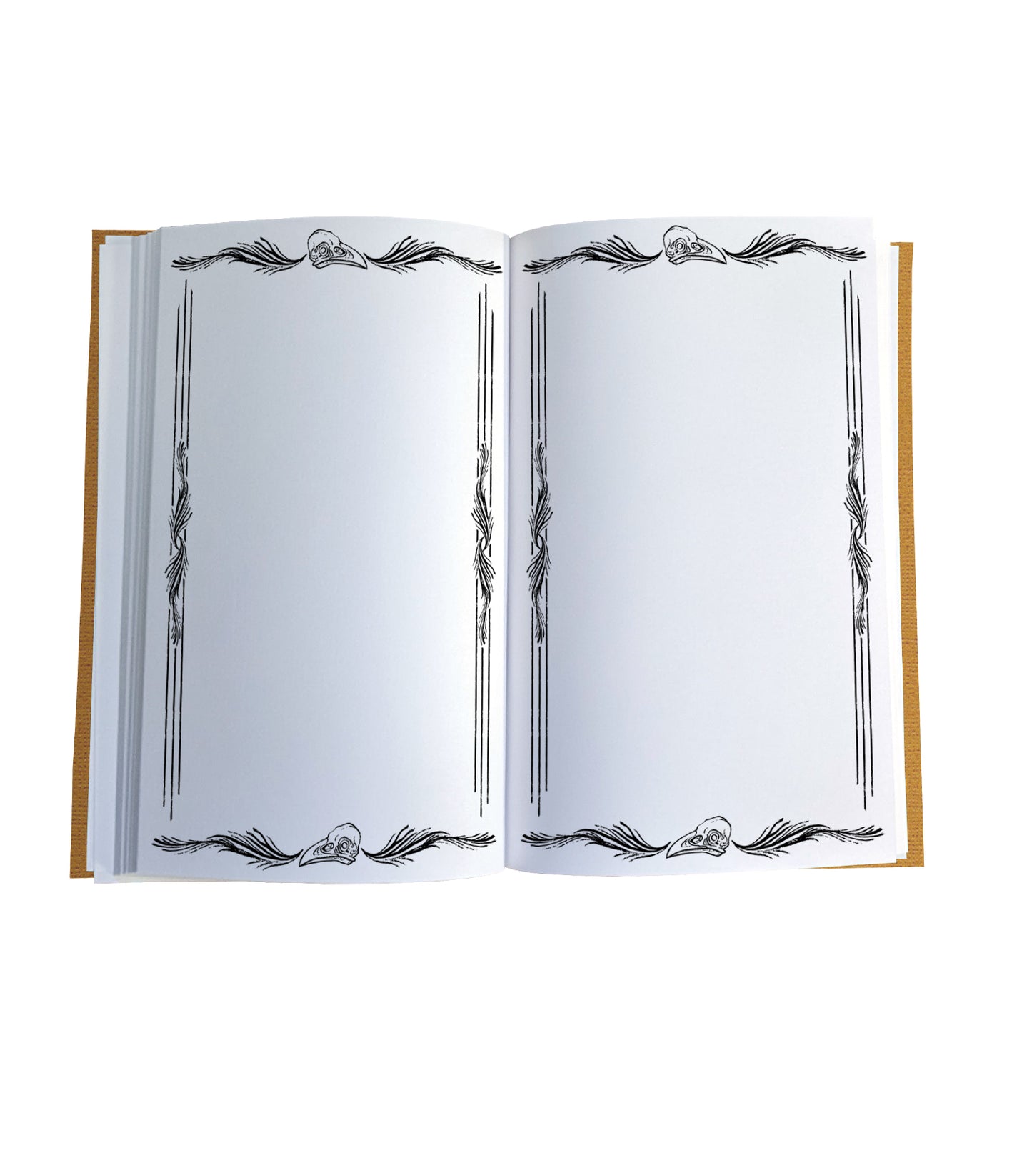 Raven Bordered Blank Magnetic Journal Refill (2 sizes)