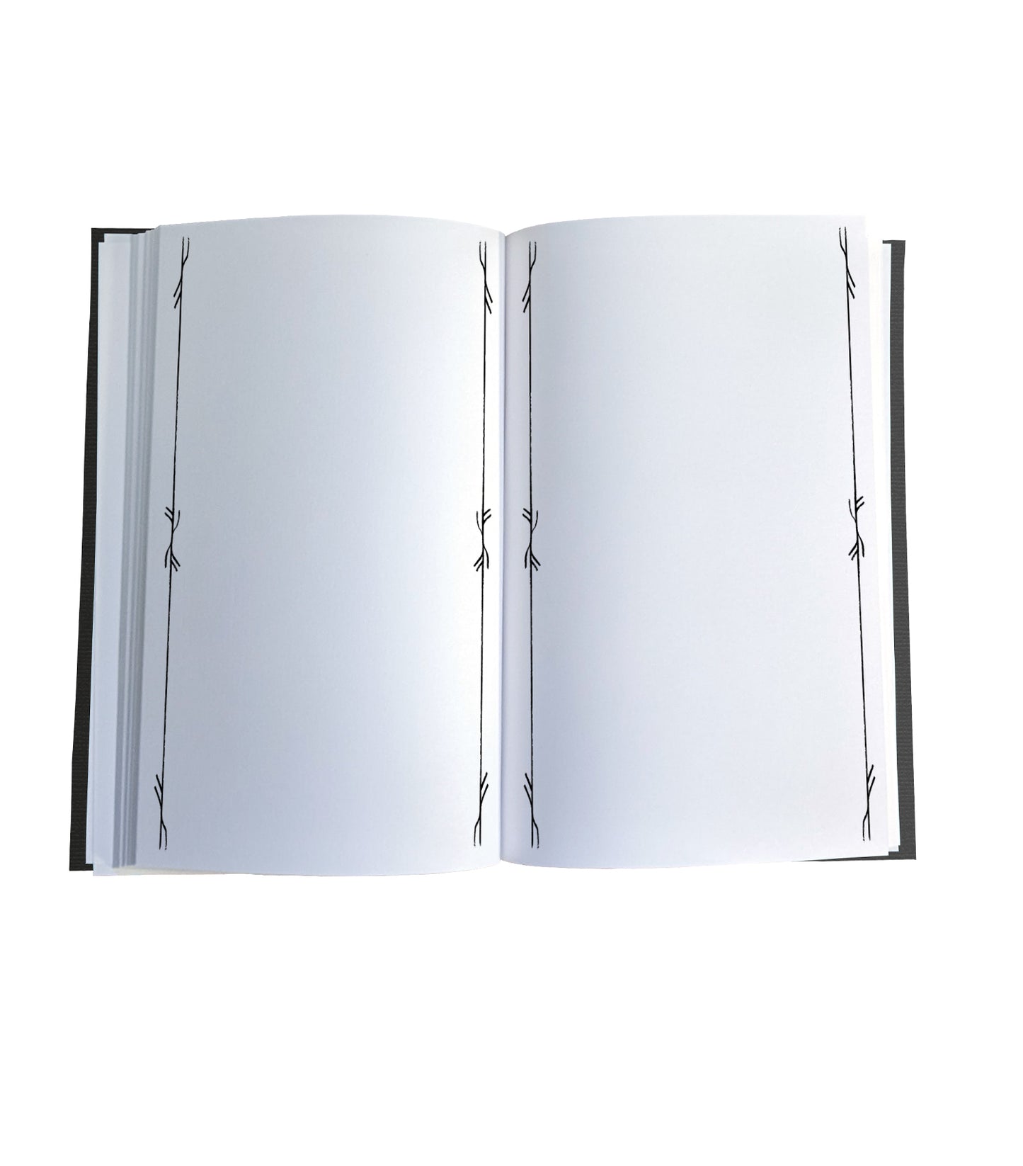 Fountain Pen Friendly - Runic Bordered Blank Magnetic Journal Refill (2 sizes)
