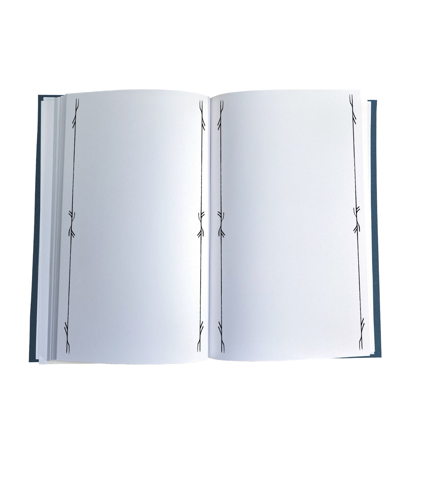 Fountain Pen Friendly - Runic Bordered Blank Magnetic Journal Refill (2 sizes)