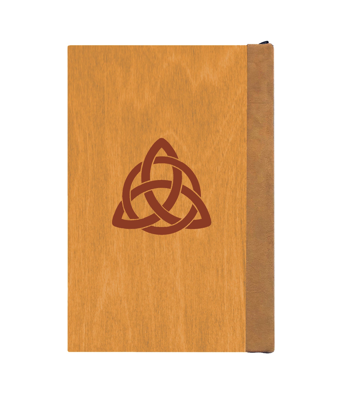Cheerful Bat Magnetic Wooden Journal, Honey & Terra Cotta