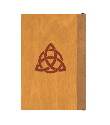 Cheerful Bat Magnetic Wooden Journal, Honey & Terra Cotta