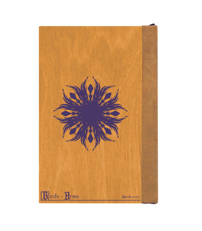 The King Cuckoo Magnetic Wooden Journal, Honey & Purple