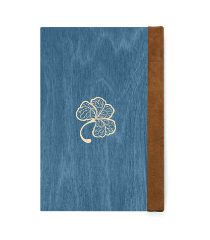 Daydreaming Bunny Magnetic Wooden Journal, Blue & Ivory