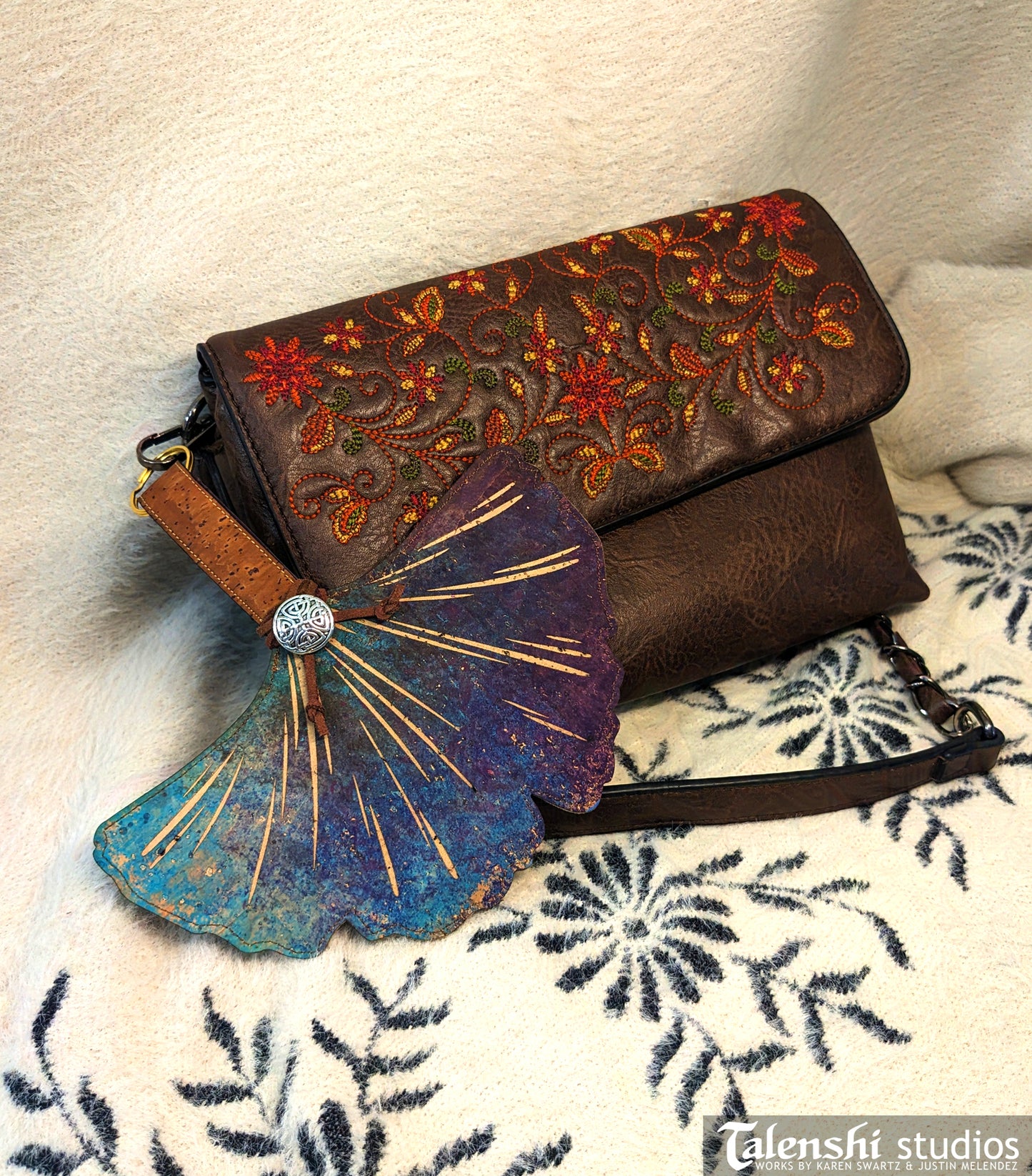 Galaxy Ginko Leaf Wallet or Coin Purse (2 sizes)