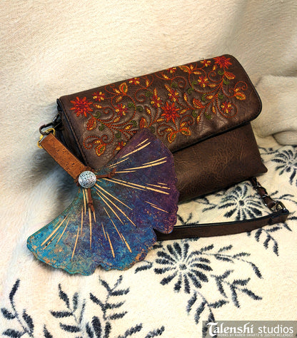 Galaxy Ginko Leaf Wallet or Coin Purse (2 sizes)
