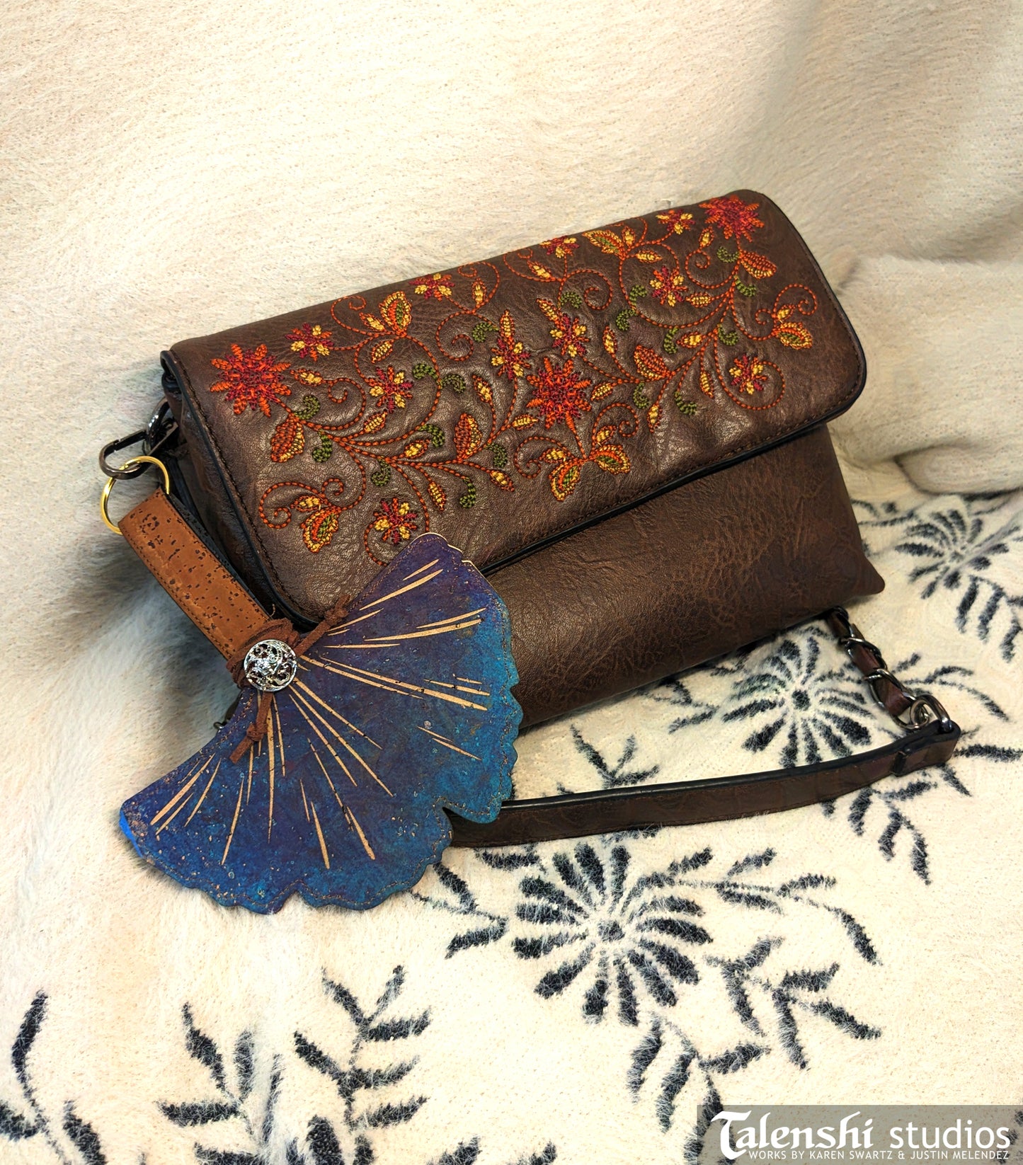 Galaxy Ginko Leaf Wallet or Coin Purse (2 sizes)