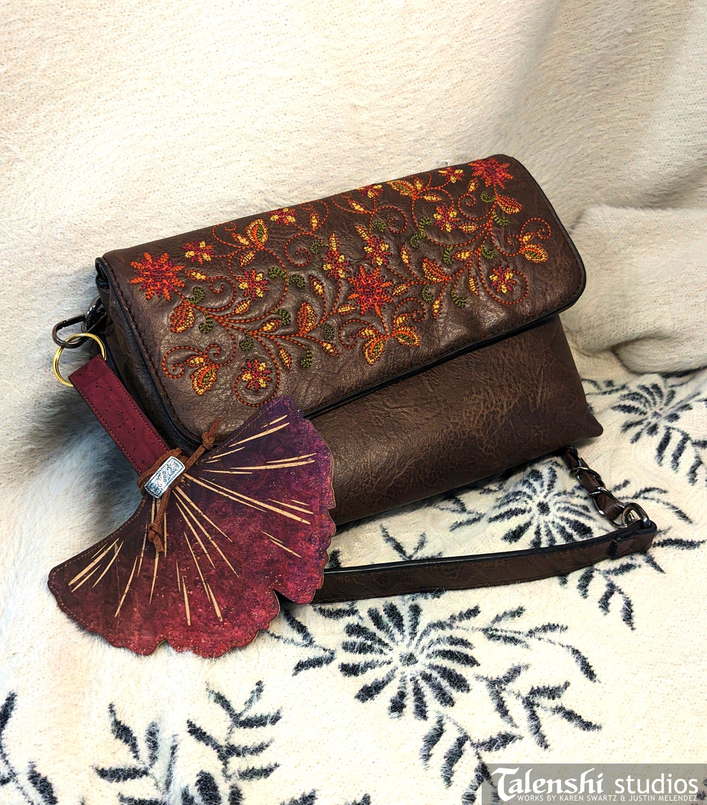 Nebula Ginko Leaf Wallet or Coin Purse (2 sizes)