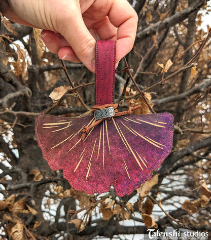 Nebula Ginko Leaf Wallet or Coin Purse (2 sizes)
