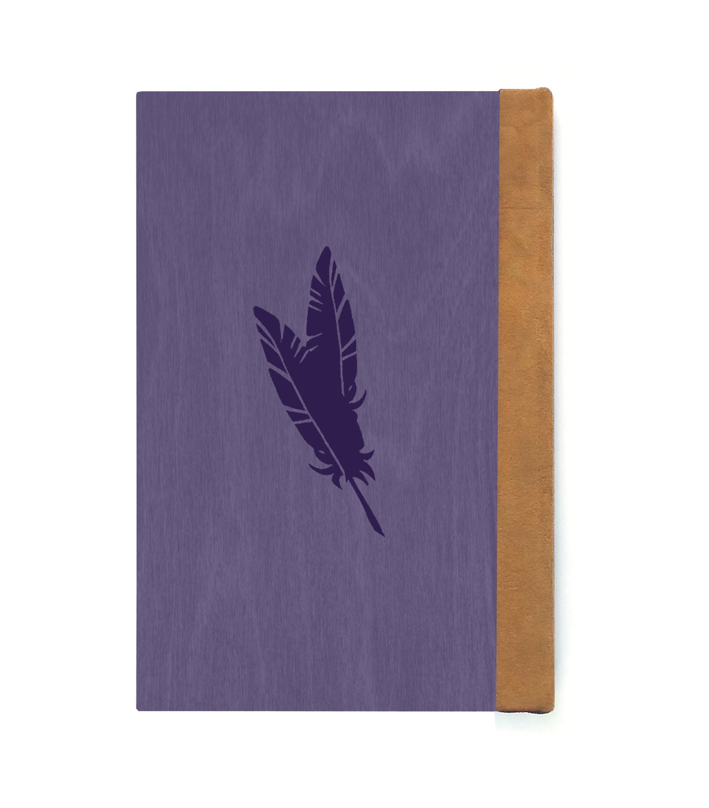 Gryphon's Scratching Tree Wooden Journal, Purple & Dark Purple