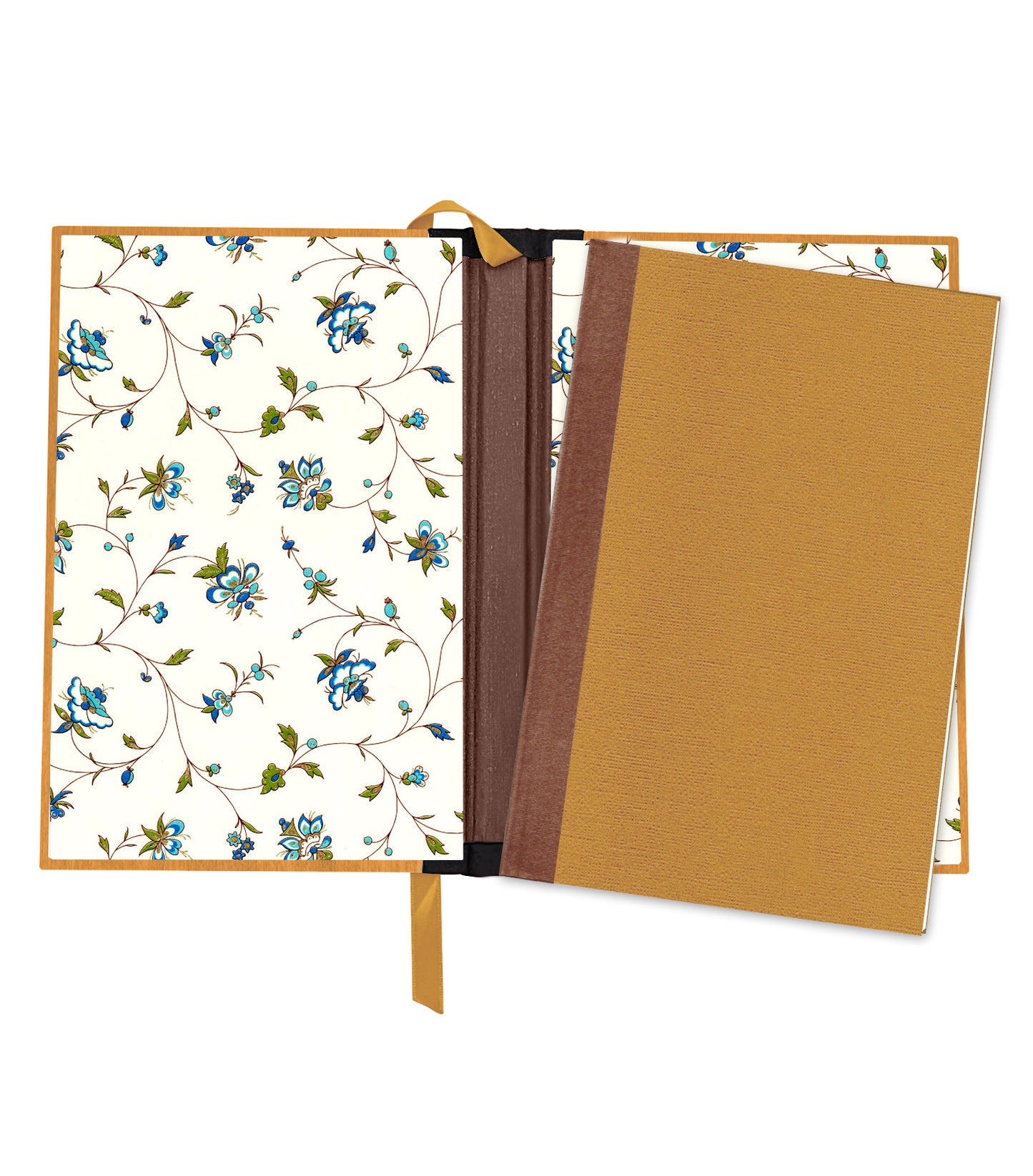 The King Cuckoo Magnetic Wooden Journal, Honey & Navy