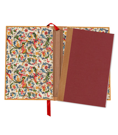Cheerful Bat Magnetic Wooden Journal, Honey & Terra Cotta