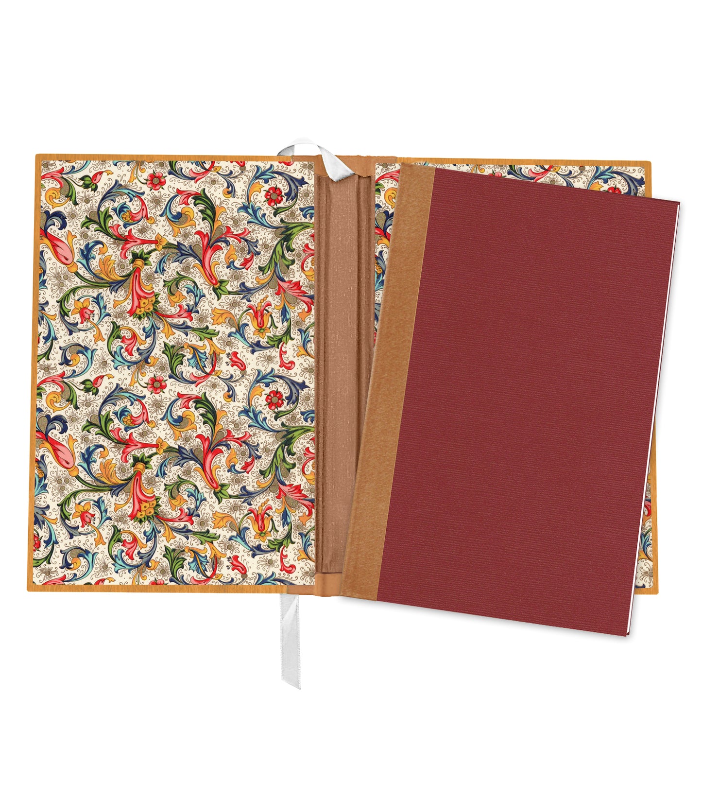 Wood Snake Magnetic Wooden Journal, Honey & Terra Cotta