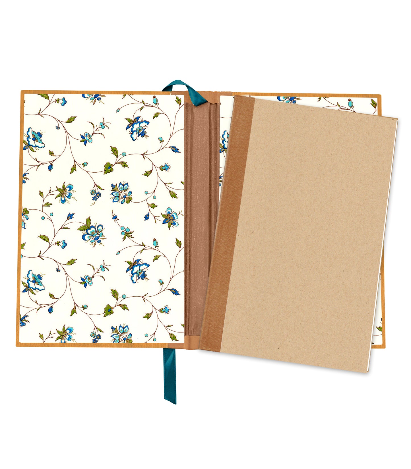 Bounding Ram Magnetic Wooden Journal, Honey & Ochre
