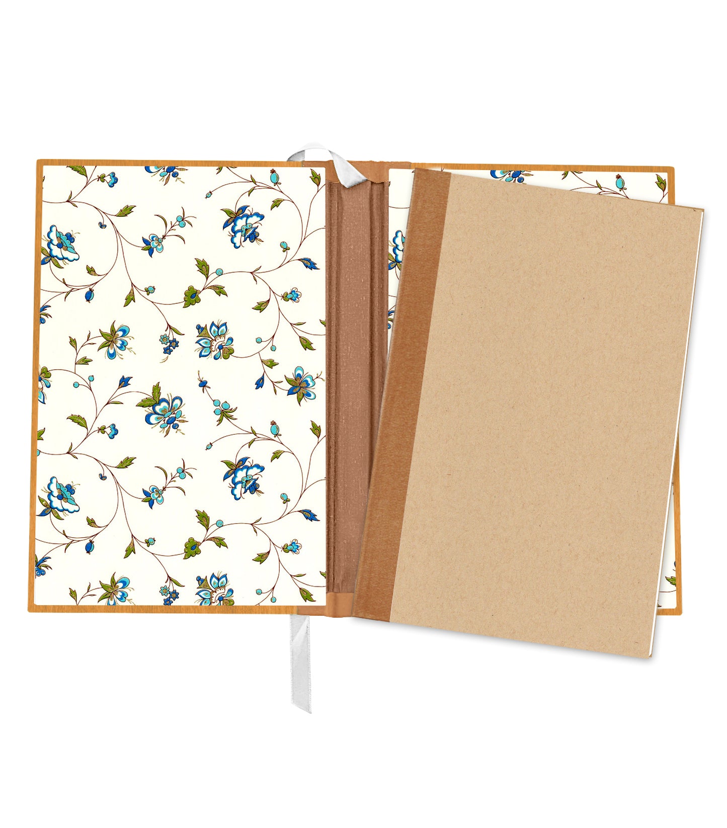 Spiritual Otters Magnetic Wooden Journal, Honey & Tan