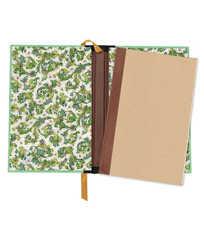 Bee Rider Magnetic Wooden Journal, Jade & Teal