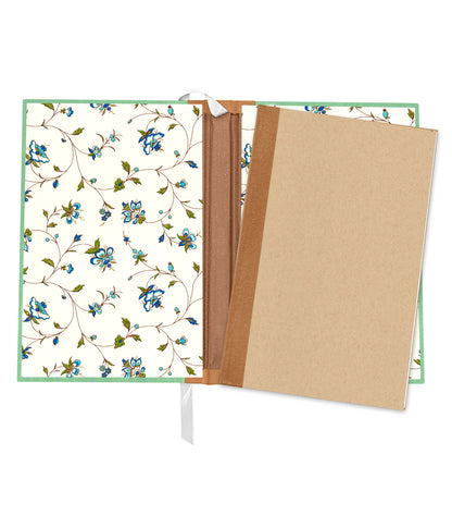 Cheerful Bat Magnetic Wooden Journal, Jade & Cream