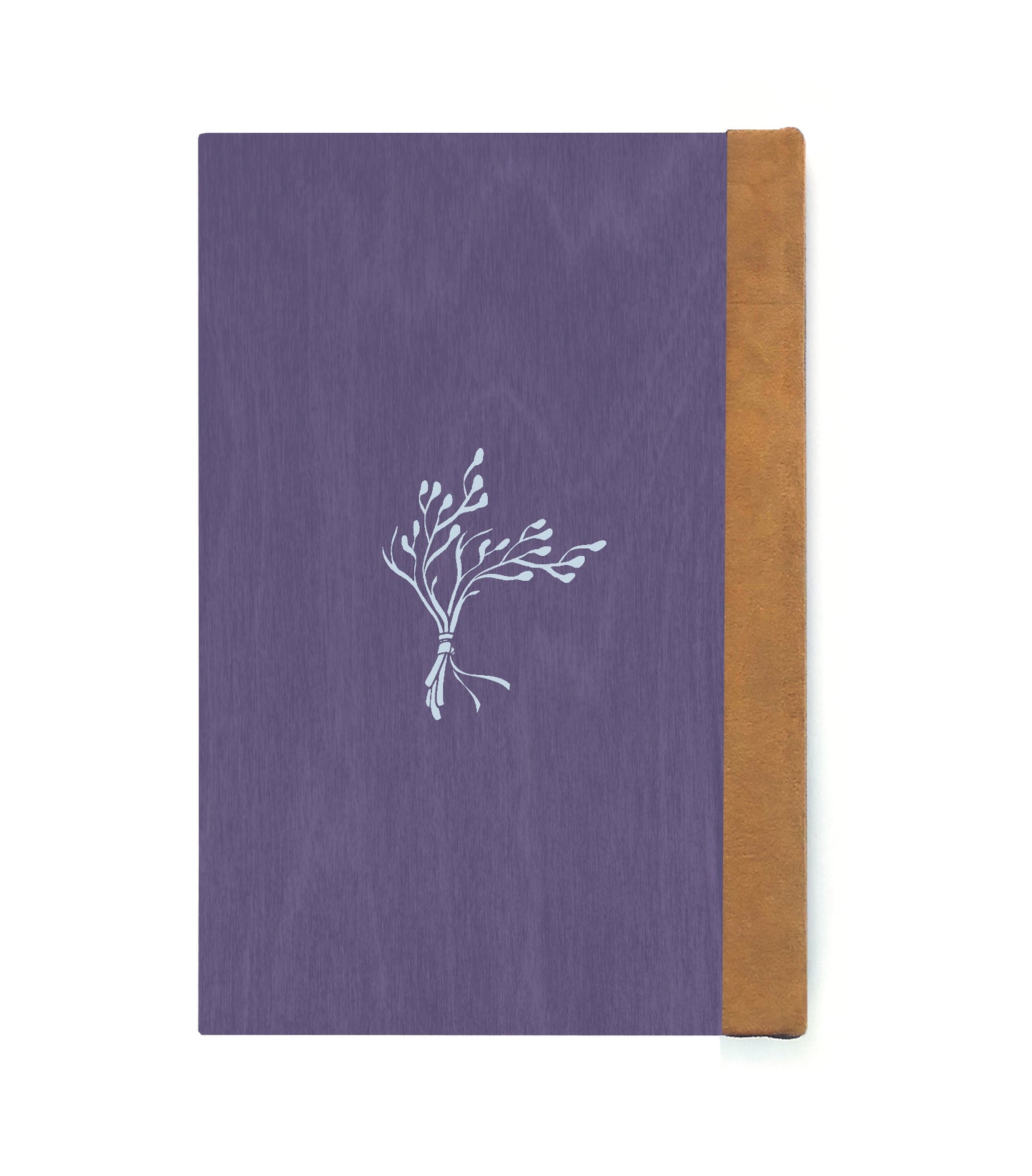Enchanted Key Magnetic Wooden Journal, purple & gray