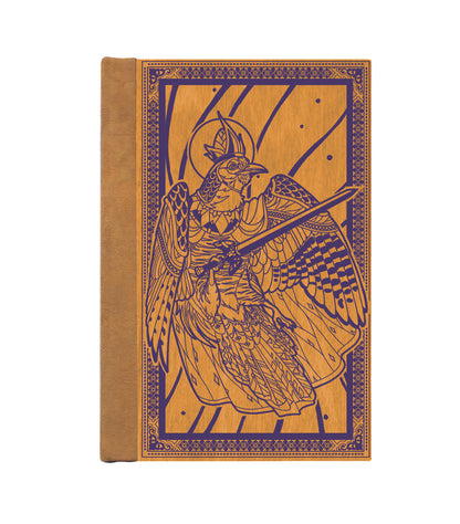 The King Cuckoo Magnetic Wooden Journal, Honey & Purple