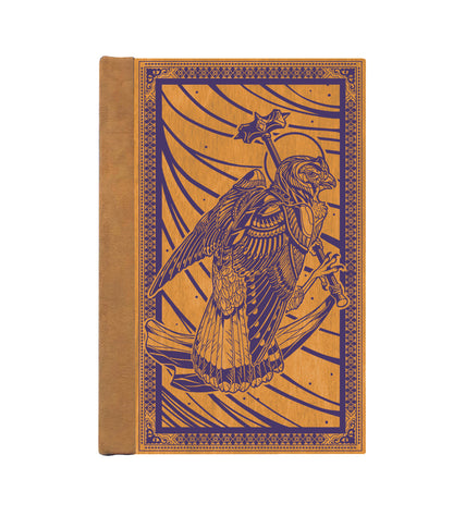 Kestrel Mercenary Magnetic Wooden Journal, Honey & Purple