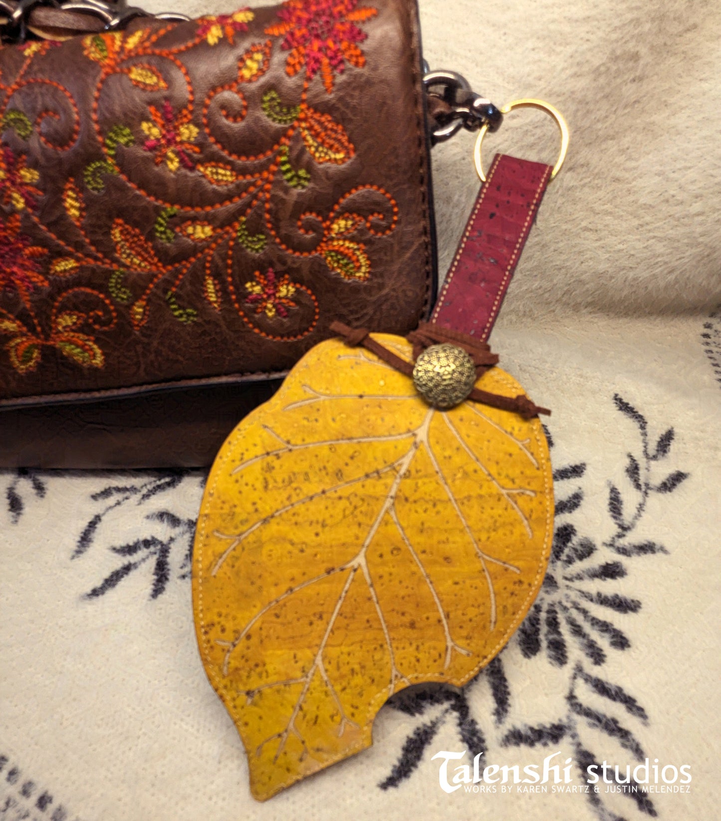 Fall Gold Osage Leaf Wallet or Coin Purse (2 sizes)