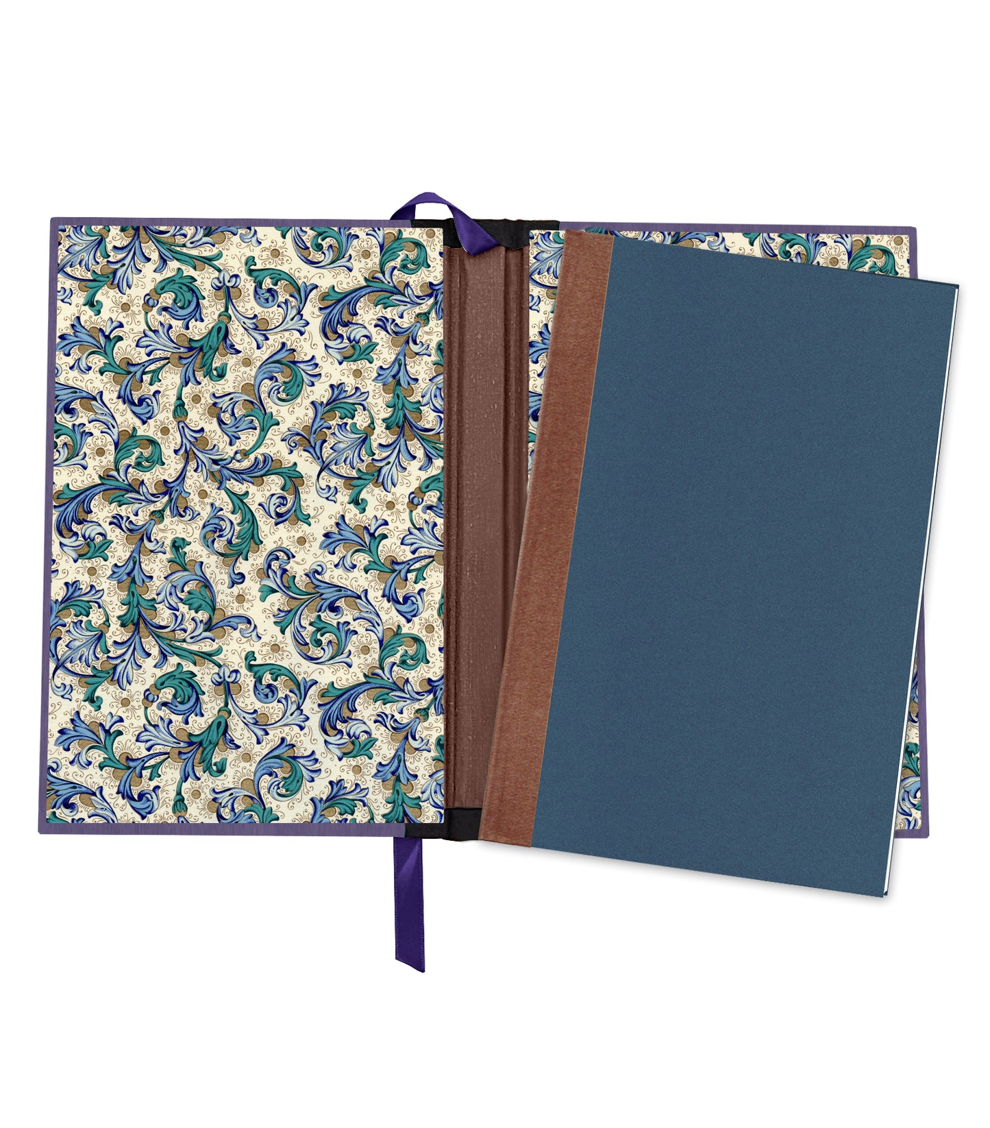 Gazing Dragon Magnetic Wooden Journal, Purple & Lavender