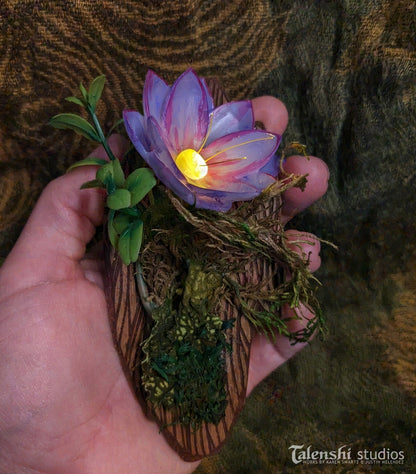 Enchanted Flower LED Brooch/ Pin, The Lavender Dream