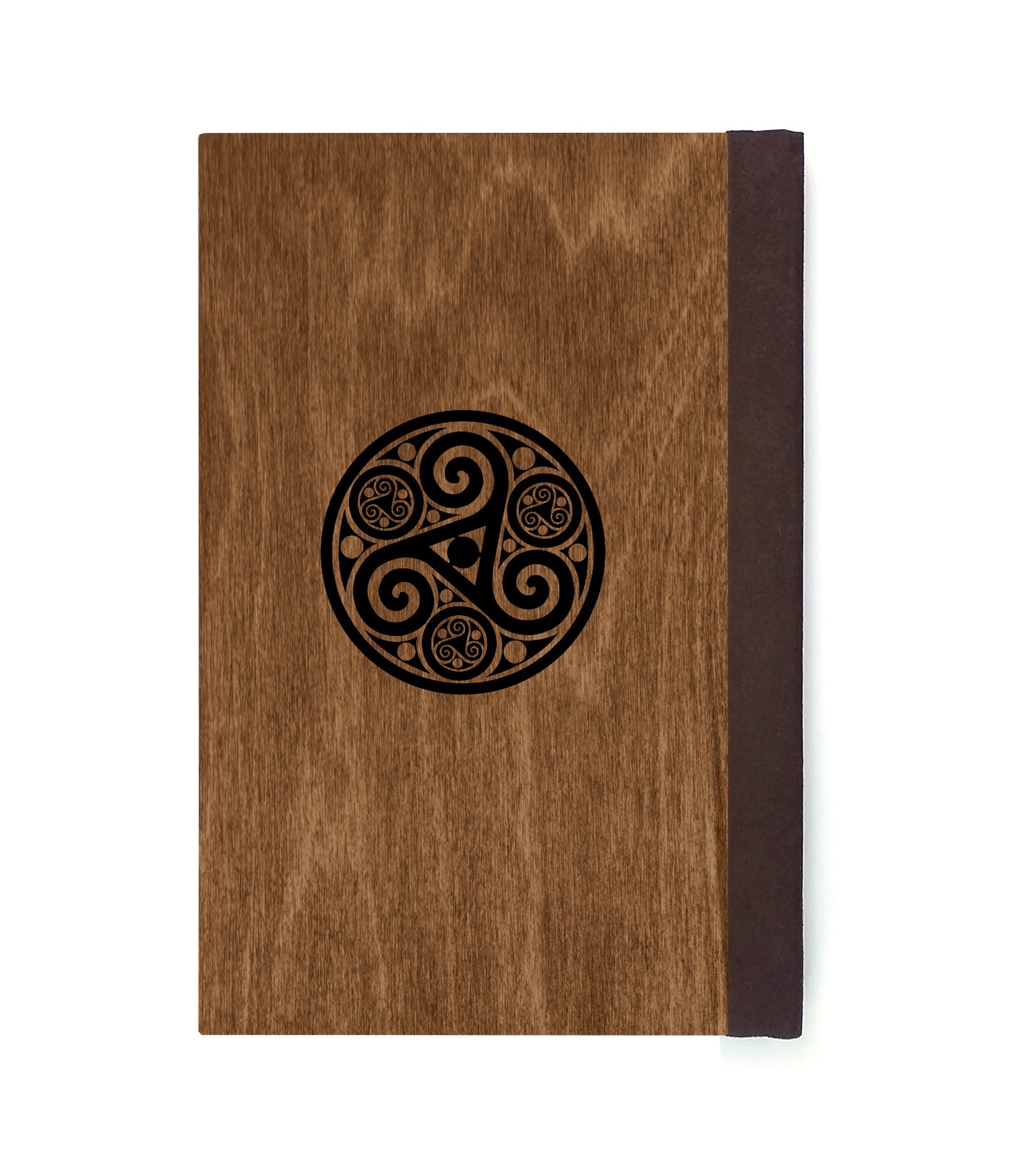 Ravens Magnetic Wooden Journal, Brown & Black