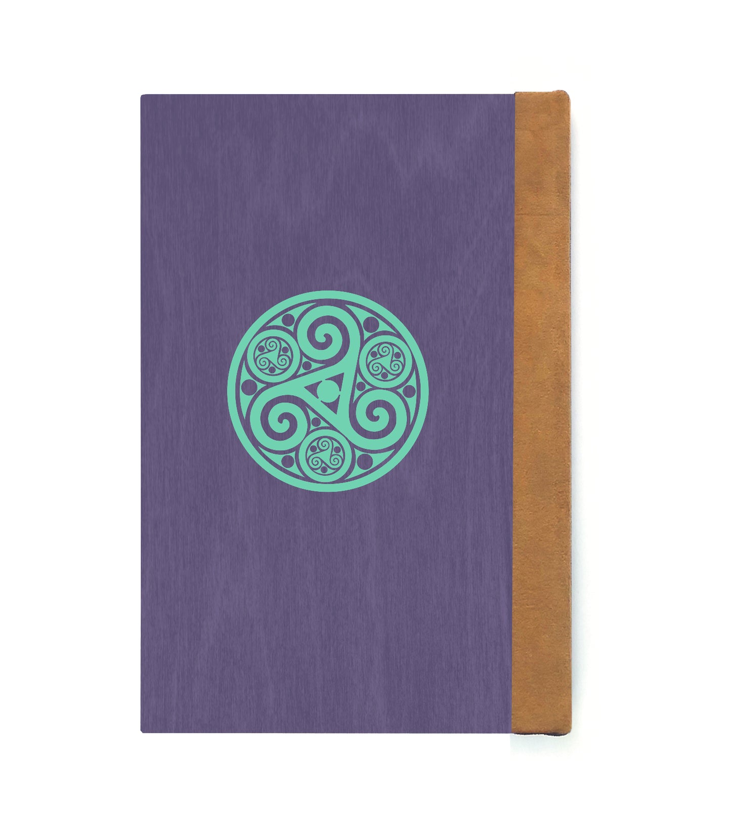 Ravens Magnetic Wooden Journal, Purple & Teal